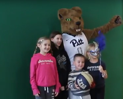 Pitt Lion and Kids